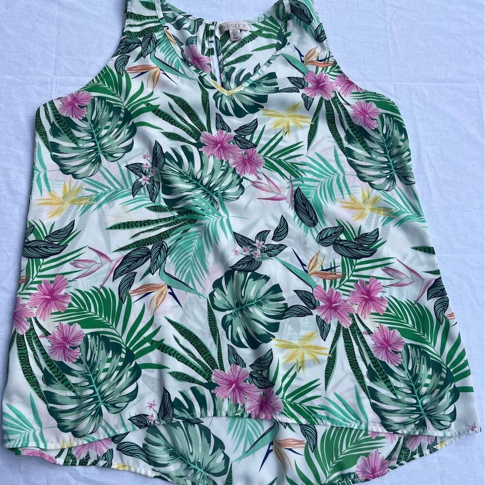 tropical blouse womens size small like new